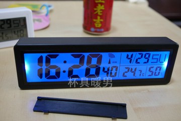 日本精品電波鬧鐘 全新大屏幕 掛墻鐘 靜音中國時間智能 背光