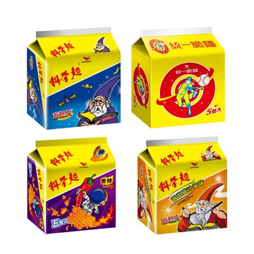 【蝦皮直營】科學麵 5入/袋 (原味/香辣口味/香蔥雞汁/統一脆麵)