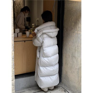 反季清倉2025冬季新款羽絨服女長款過膝加厚超長高級感大被子外套