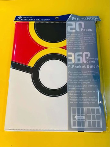 寶可夢 PTCG 9格 九格卡冊 卡本 精靈球 重復球主題 可裝360張