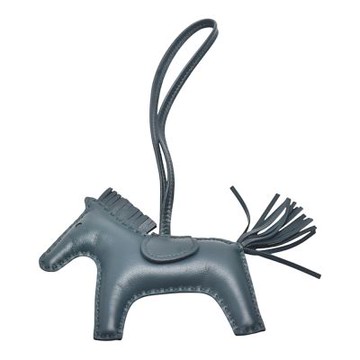 HERMES 經典RODEO系列馬兒造型小羊皮鑰匙圈/吊飾(小-深綠)