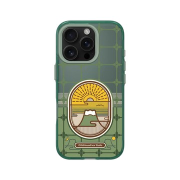 iPhone 16 Pro Clear 憂墨綠 - 老屋顏 Old House Face - 鐵窗花 - 富士山