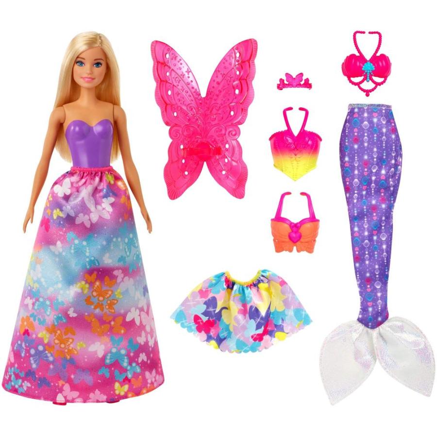 Barbie Dreamtopia Dress Up Doll Gift Set, 12.5-Inch, Blonde with