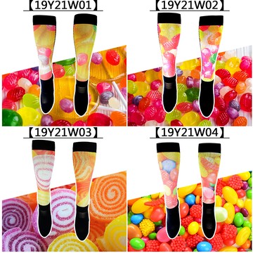 magic美肌刻 甜蜜糖果 循環壓力厚款健康半統襪 四入組 jg-02319y21w