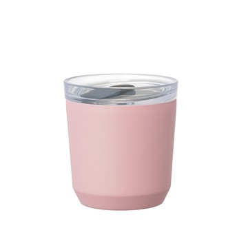 KINTO / TO GO TUMBLER保溫隨行杯240ml(栓蓋版)-灰霧粉