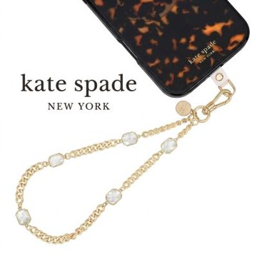 【kate spade】精品手機掛鍊 晶鑽