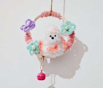 【啾啾鳥風鈴吊飾】毛料娃娃 材料包 親子 附影片教學