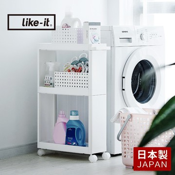 【日本like-it】開架式隙縫收納置物推車(寬17cm)