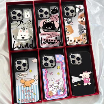 CASY聯名可愛西高地狗狗貓咪明星同款適用Phone17ProMax蘋果15網紅16/12明星同款可愛13防摔14plus磁吸手機殼
