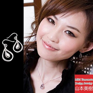 山本美樹 春霑雨露 勾式耳環(MIT)