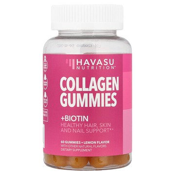 Havasu Nutrition, 膠原蛋白軟糖 + 生物維生素，檸檬味，60 粒軟糖