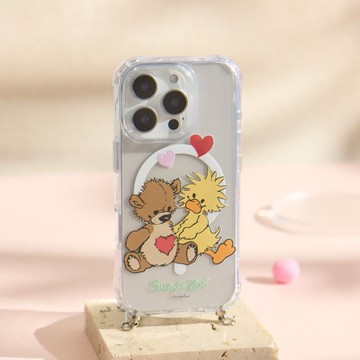 Suzy's Zoo相親相愛冰川抗黃防摔MagSafe iPhone繩掛手機殼