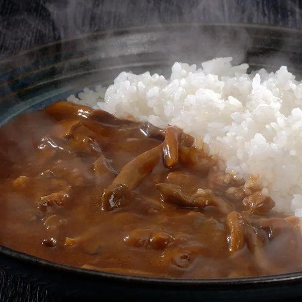 れすとらん１００年民家 黒釜 のきのこと近江牛のカレー のし対応可