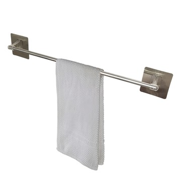 MONACO OLIVE 免鑽孔毛巾架  50cm  銀色  1個