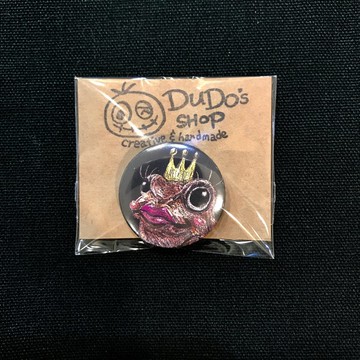 手繪插畫小胸章小徽章別針 | 青蛙 公主