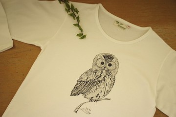 有機棉【貓頭鷹】長袖 (兒童版)