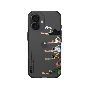 iPhone 16 Clear (相機按鈕) 酷墨灰 - 航海王 One Piece - 海賊團系列-阿拉巴斯坦篇一行人 經典