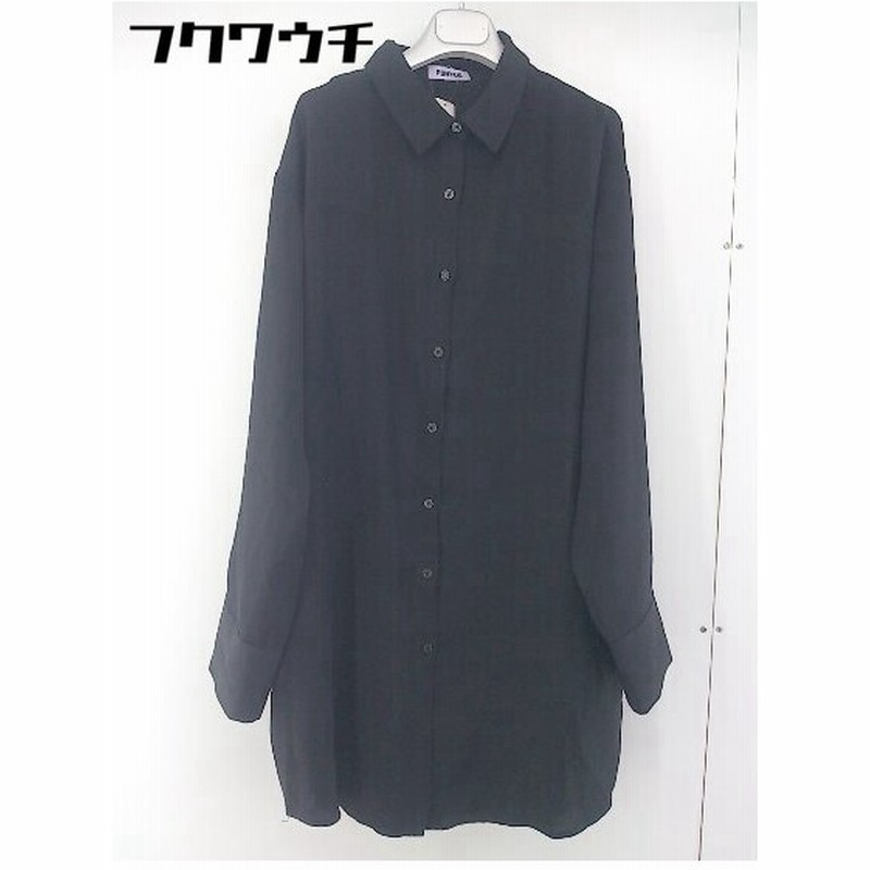 Punyus プニュズ 長袖 膝丈 シャツ ワンピース サイズ2 ブラック レディース 通販 Lineポイント最大0 5 Get Lineショッピング