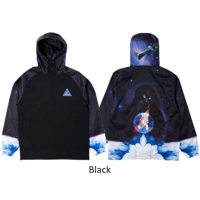 リップンディップ（RIPNDIP) Galaxy Gypsy Anorak Black アノラック