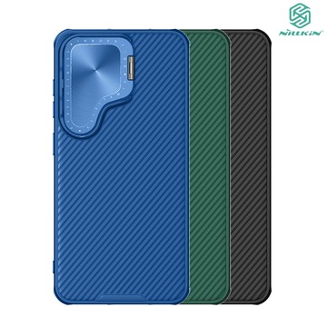 NILLKIN SAMSUNG 三星 Galaxy S24+ 黑鏡 Prop 磁吸殼(藍色)