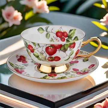 歐式輕奢骨瓷咖啡杯女高顏值精致高檔下午茶具家用杯子咖啡杯套裝