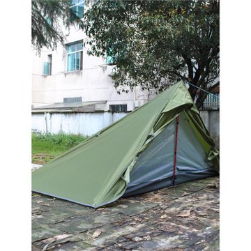 內外帳全套露營金字塔帳篷 超輕帳篷 戶外兩人野營帳篷 無桿帳篷