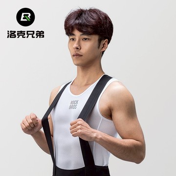 ROCKBROS洛克兄弟旗艦店 排汗衫 男 速干 透氣 背心 打底上衣 無袖 公路自行車 騎行服 夏季