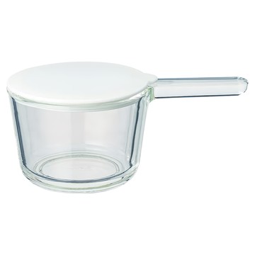 HARIO 好璃奧 清透玻璃迷你鍋  110mm  GKN-300-W  1個