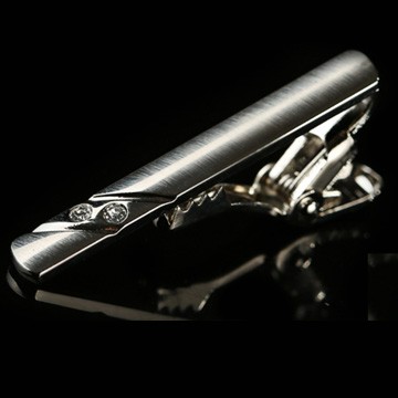 拉福，領帶夾窄版領帶夾窄領夾斜鑽(4cm)