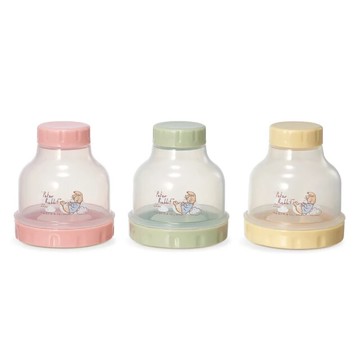 奇哥 比得兔 三層定量奶粉盒 216g  1組  綠色 + 黃色 + 粉色