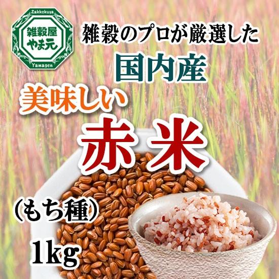 滋賀県産 赤米(もち種) 1kg 送料無料