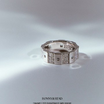 【BONNY&READ飾品】[B&R設計款/純銀] 潮構邊界戒指 / 銀色 / 3 size | 附品牌專屬包裝袋 獨家設計 戒指 S925 低敏純銀鍍白金
