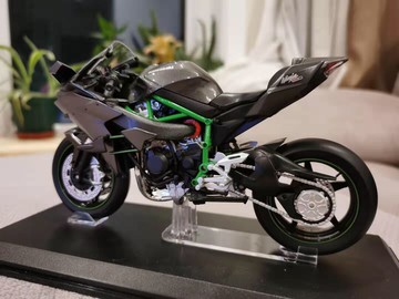 H2摩托車模型青島社川崎忍者拼裝機車收藏合金擺件收藏手辦限量版