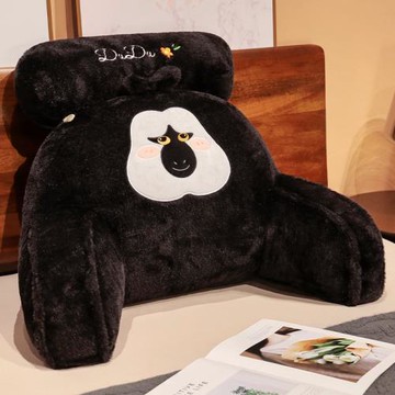 卡通白面猴杜杜腰靠辦公室久坐護腰靠墊沙發座椅腰靠床上看書靠腰