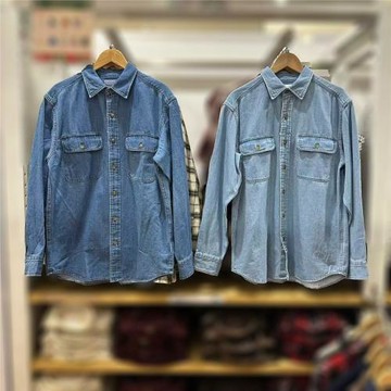 S45女裝立領休閑長袖牛仔襯衫