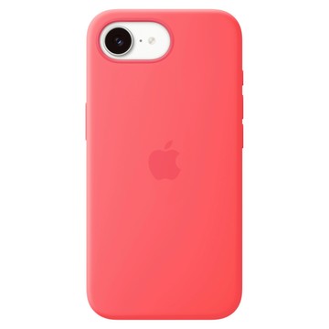 Apple 2026 iPhone 17 系列 MagSafe 矽膠保護殼  亮芭樂紅  iPhone 17e