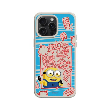 iPhone 15 Pro Max SolidX 貝殼灰 - Minions - Minions - Bob draws