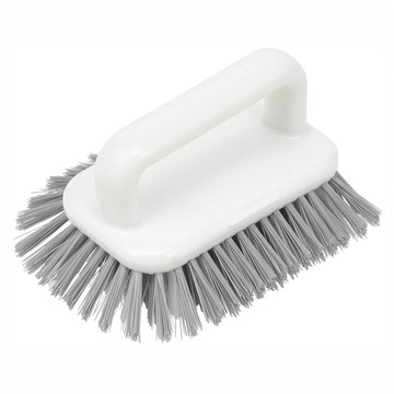 LEC 無死角地板清潔刷頭 粗細W型刷毛 梯形刷毛 轉角壁面清潔  白色  1個