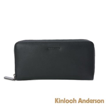 【金安德森】Moore 單窗式拉鍊長夾-魅惑黑