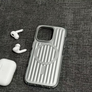 防滑邊框手機殼 氣囊防摔殼 支援磁吸無線充 適用於 iPhone 17 16 15 14 13 pro max 手機殼