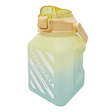 FAmILyLIFE 生活 超容量彈蓋式漸層運動水壺 A-110-Y  琥珀黃  1.5L  1個