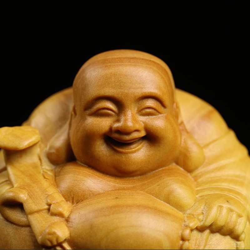 七福神　ツゲ　木彫り　置物 仏像 木彫り 七福神?弁財天 コレクション 高級天然ツゲ木彫り