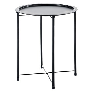 樂嫚妮 活動型圓盤茶几桌  黑色