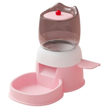 毛皇上 自助按壓餵食器 750g  1個  粉色  2L