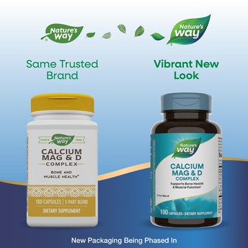 Nature's Way Calcium Mag and D Complex 100 Capsules