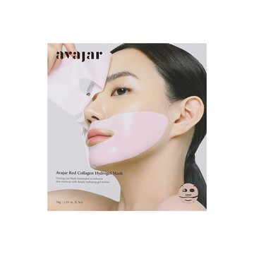 AVAJAR美法扎紅膠原氧糖雙抗水凝面膜（5片裝）