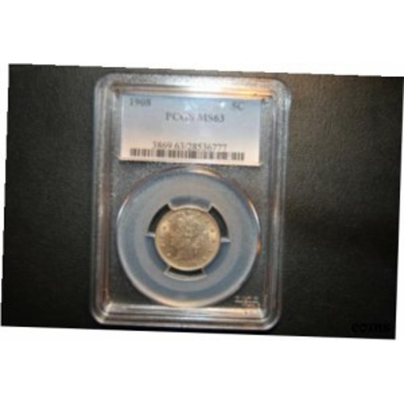 品質保証書付】 アンティークコイン NGC PCGS 1908 Liberty Nickle