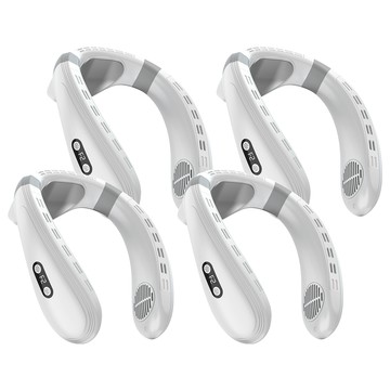 Well Life 悅生活 GoTrip 三面吹行動掛脖空調 4個  單一商品  白色 + 灰色