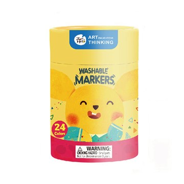 【JarMelo 原創美玩】兒童可水洗彩色筆24色