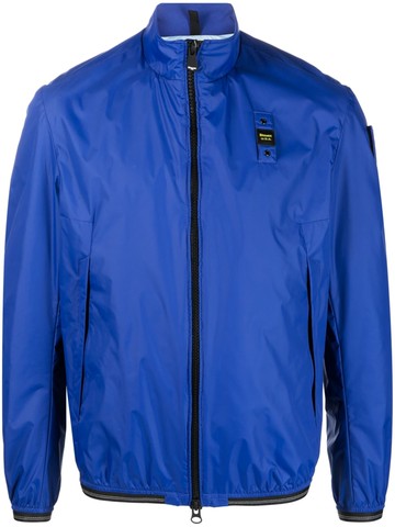 Blauer - logo-patch zip-fastening jacket - unisex - Polyamide/Polyamide - XXL - Blue